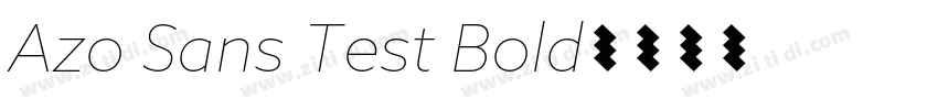 Azo Sans Test Bold字体转换